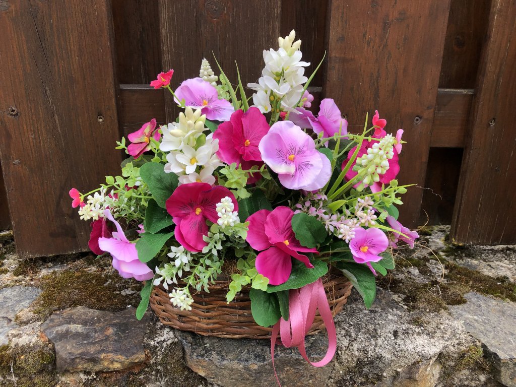 Podzimní dekorace na hrob pro Dušičky